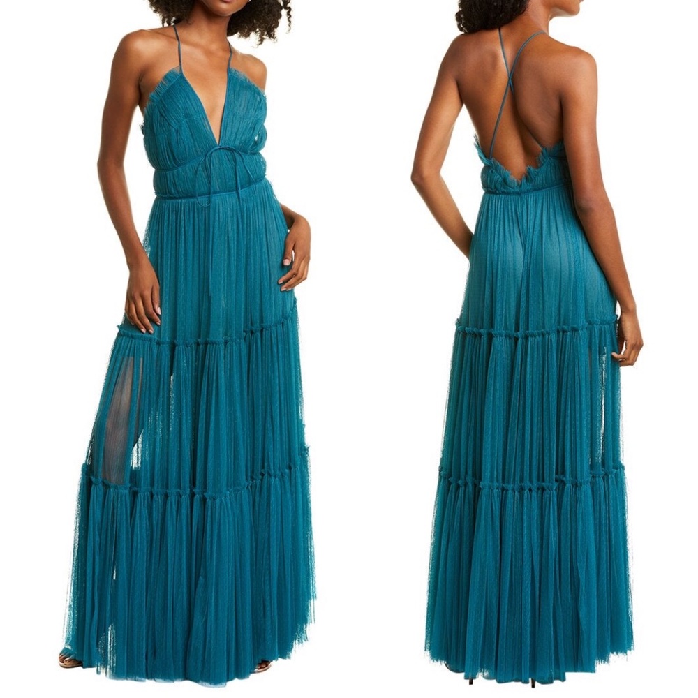 ✨NWT✨ SACHIN & BABI Vivien Silk Lined Gown in Jet Black SZ 0 (XS) - Picture 4 of 9